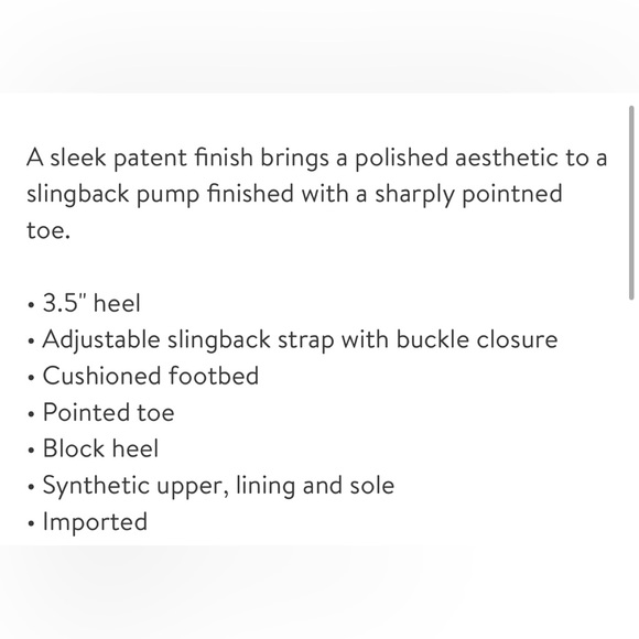 ✨Franco Sarto Women's Amina Slingback Pump - 10M - Picture 13 of 13